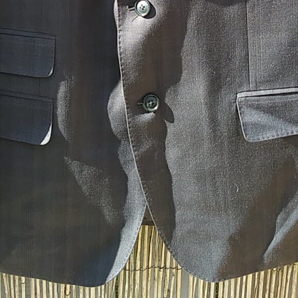 Sean John Blazer Suit Jacket Gray 42R - 2 Button Closure - Picture 5 of 16
